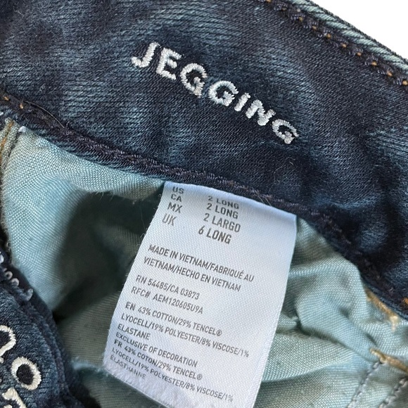 American Eagle Outfitters Super Stretch Skinny Jeggings Size 2 Long Leg Jean AEO - Picture 5 of 16